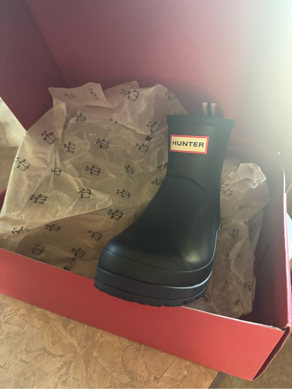 Women's Hunter black Chelsea boots Sz 6.5